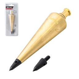 [SA-305-6016] PLOMADA DE LATON 16oz (CAJA C/6 PZAS - PRECIO X PIEZA)