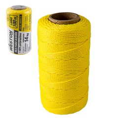 [SA-305-6135] HILO PARA ALBAÑIL DE POLIPROPILENO CAL. 18 AMARILLO MED 100M