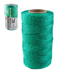 [SA-305-6140] HILO PARA ALBAÑIL DE POLIPROPILENO CAL. 18 VERDE MED 100M
