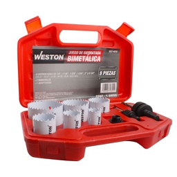 [SGT-4010] JUEGO D/BROCASIERRAS BIMETALICAS 9PZAS. (C/ESTUCHE PLASTICO)