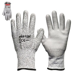 [ST018-1] GUANTE ANTICORTE WESTON NIVEL 5 TALLA 7 (Precio x par - Empaque c/10 pares)