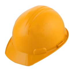 CASCO DE SEGURIDAD TIPO CACHUCHA C/MATRACA AMARILLO