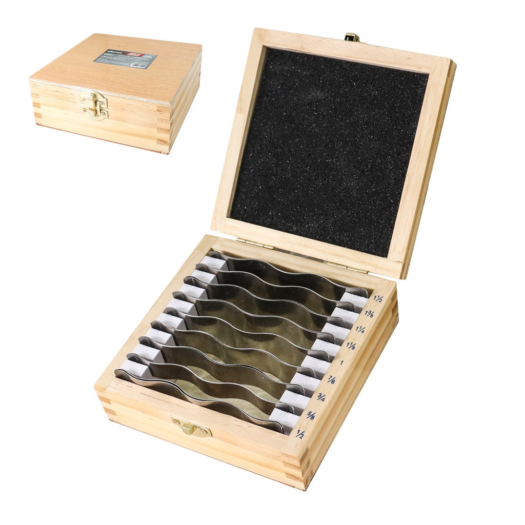 PARALELOS ONDULADOS 1/2"" - 1- 1/2"" JGO 9 PARES