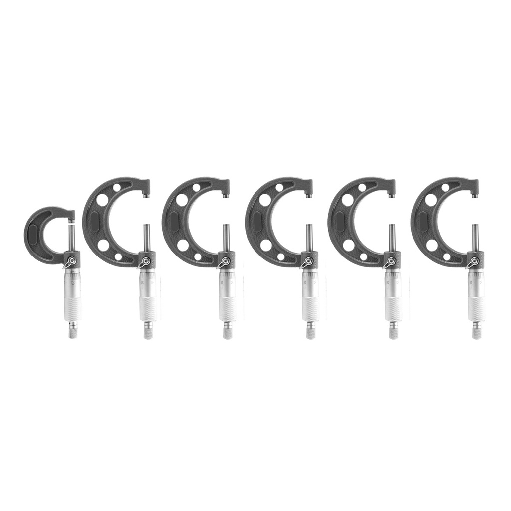 JUEGO MICROMETRO P/EXTERIORES TIPO MT 0 - 150MM  6 PIEZAS
