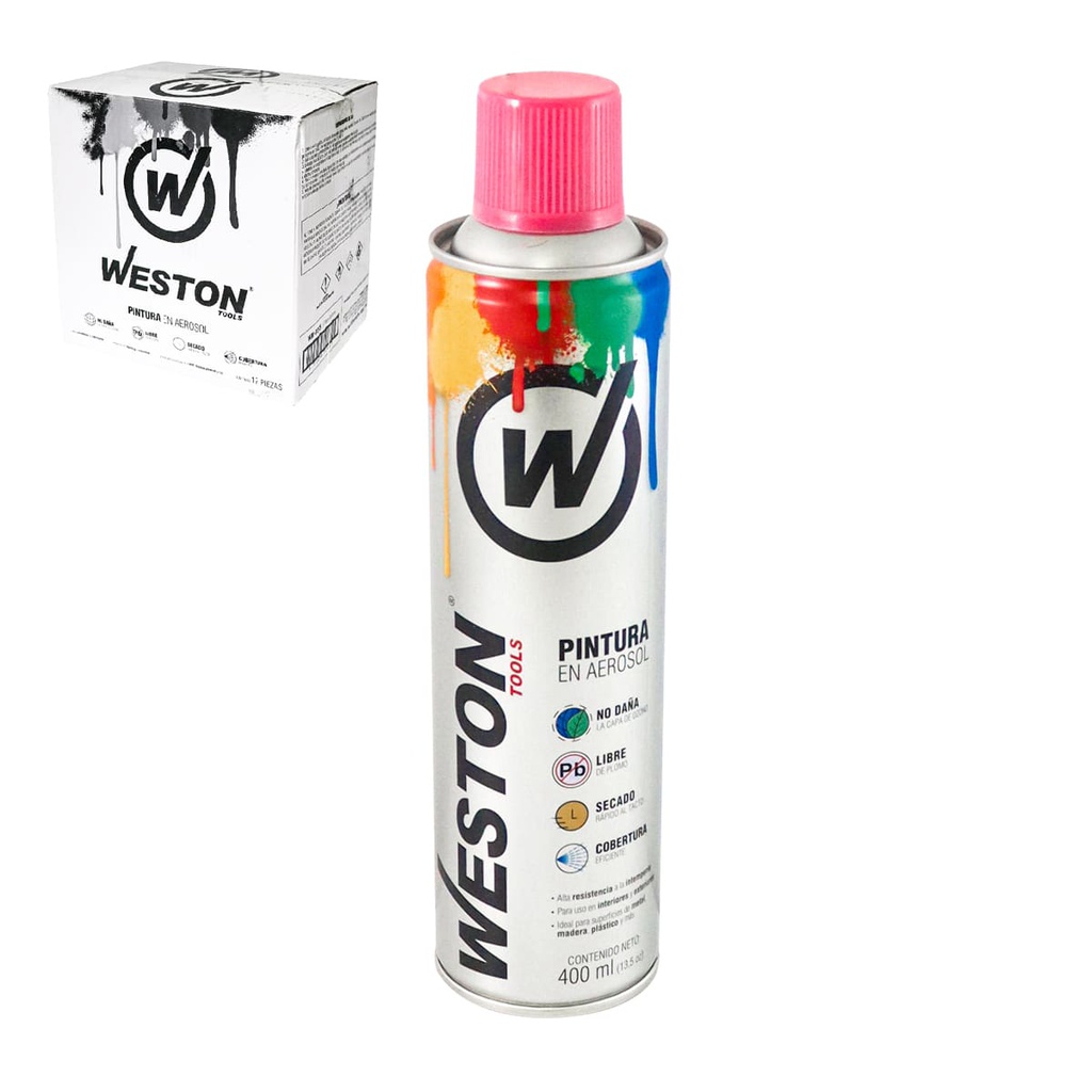 PINTURA AEROSOL ROSA BRILLANTE 400ml           