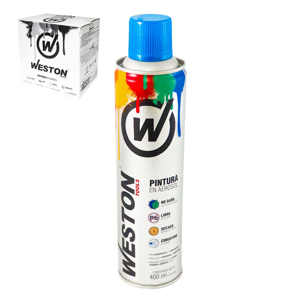 PINTURA AEROSOL AZUL METALICO 400ml           