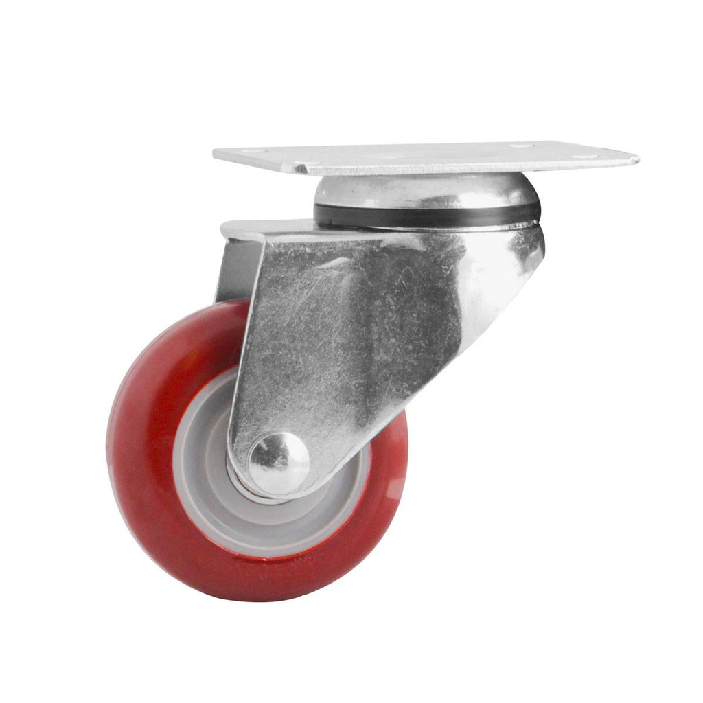 RODAJA MARRON PU GIRA. 4X1-1/4"