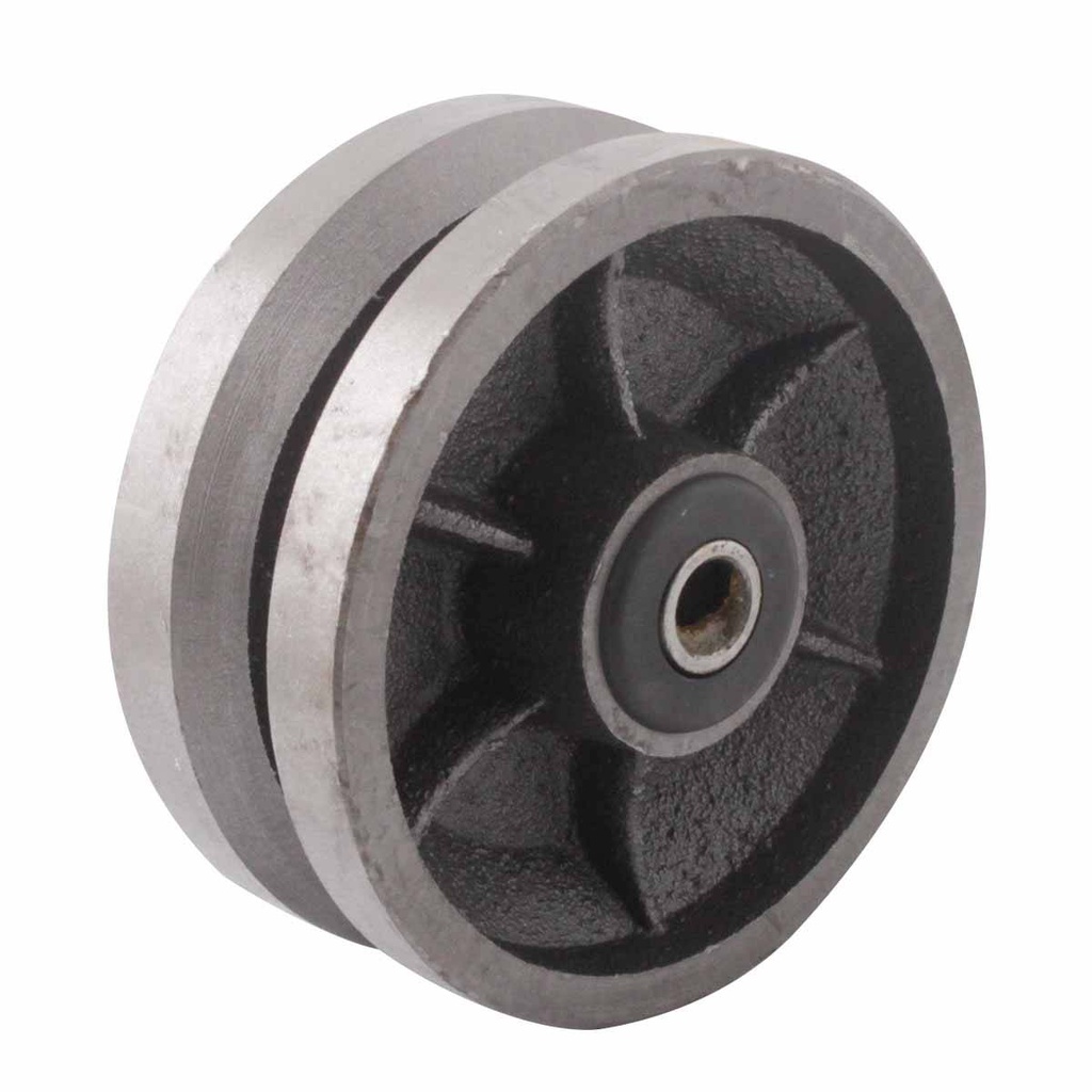 RUEDA FIERRO C/RANURA V 6X2"