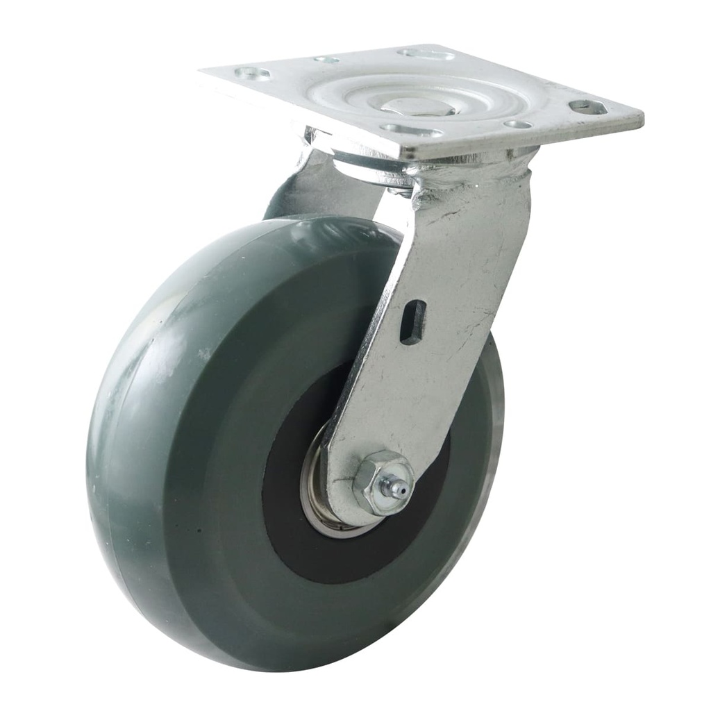 RODAJA PU VERDE C/NAILON GIRA.6X2" USO RUDO