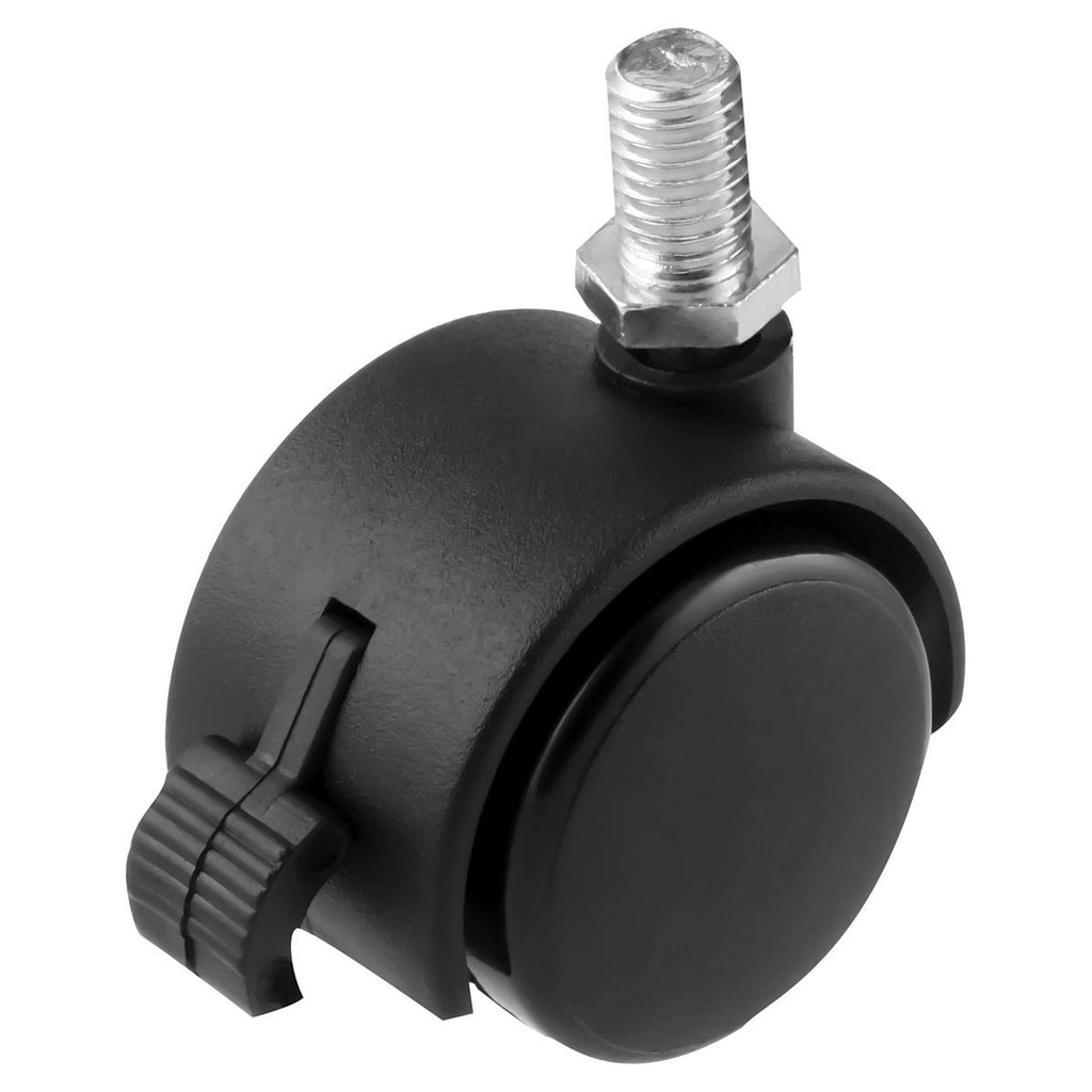 RODAJA TIPO YOYO C/ROSCA 3/8-16 Y FRENO 50MM (Precio x pieza - Empaque c/4 pzas)