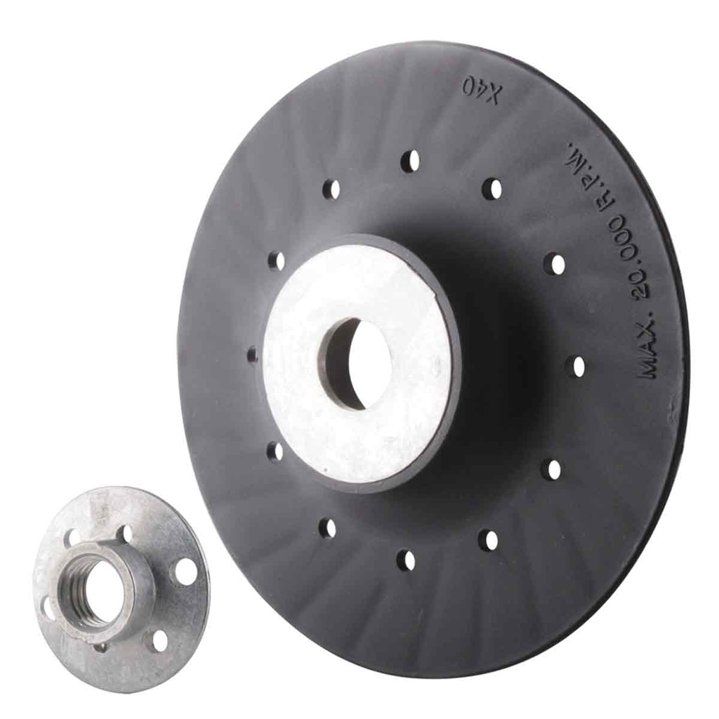 RESPALDO P/DISCO DE LIJA (FIBRO DISCO)  4.5"   (5/8-11)