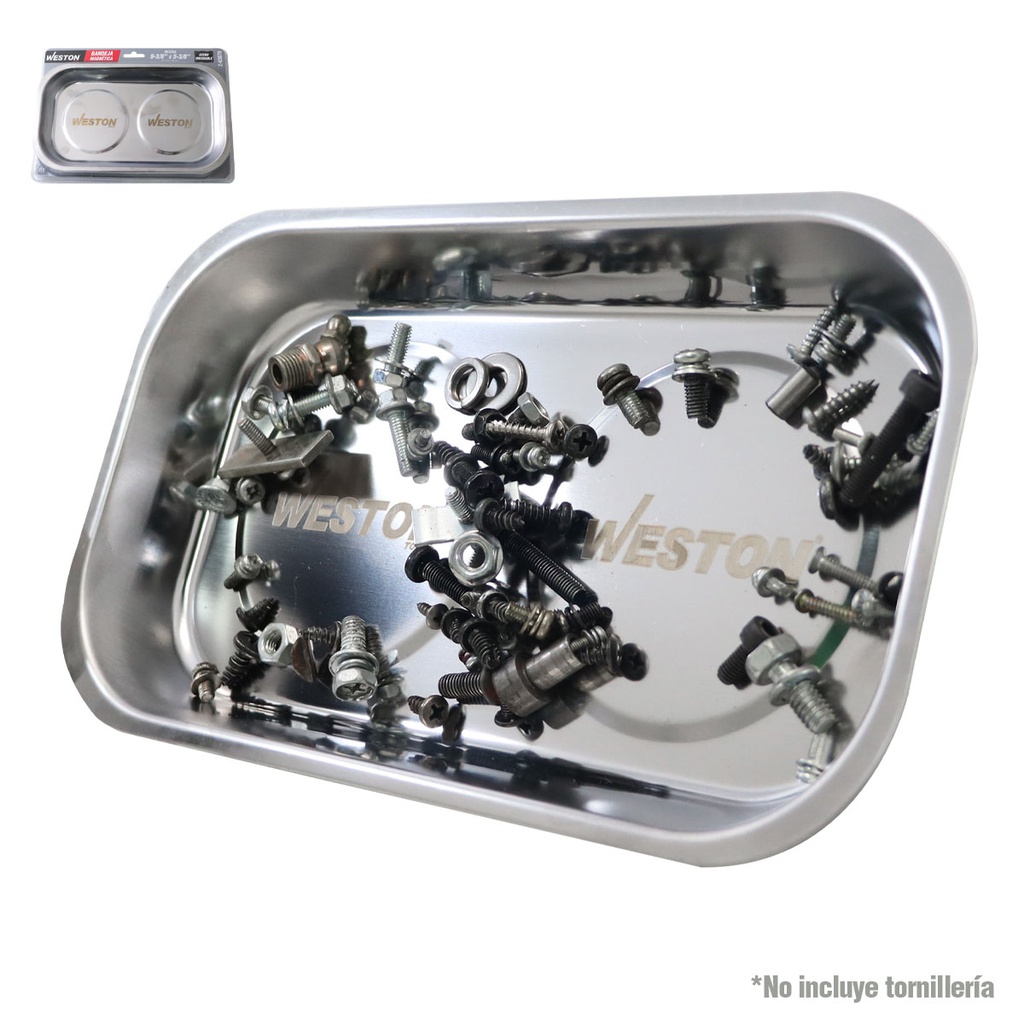 BANDEJA MAGNETICA ACERO INOX. 5-3/8"×9-3/8"x1-1/8"