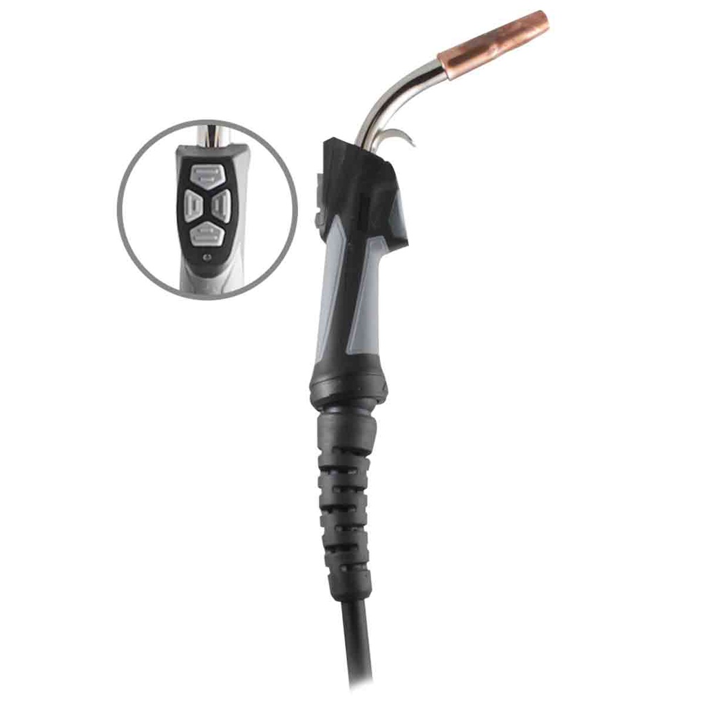 ANTORCHA MIG MB25 4M CONECCION EUROPEA CONSUMIBLES T/TWECO