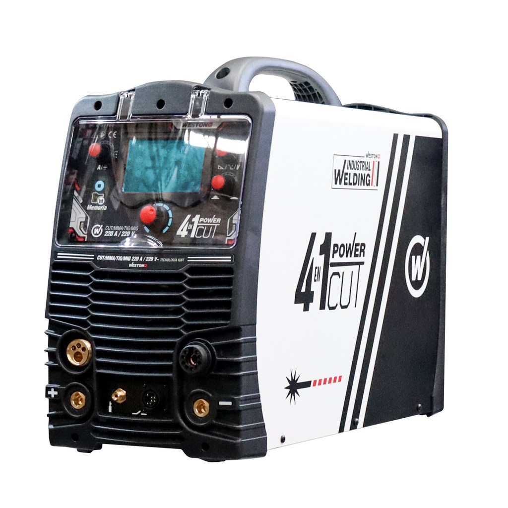 INVERSOR MULTIPROCESO 4 EN 1 MMA/TIG/MIG/CUT 220A 220V AC/DC