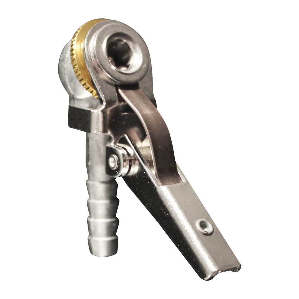 VALVULA PARA INFLAR SENCILLA 1/4" NPT CON CHUCK  Mod  694BK