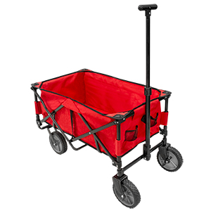 CARRITO VAGON PLEGABLE ROJO 80KG 