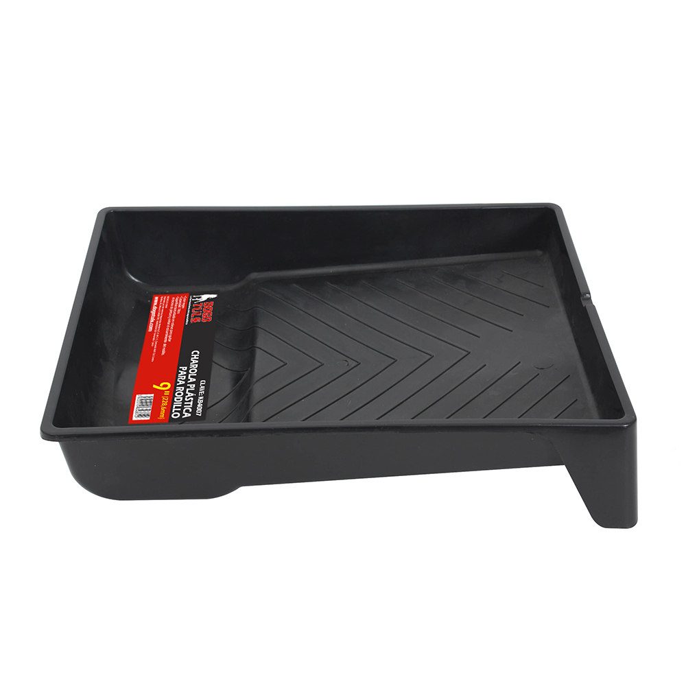 CHAROLA PLASTICA NEGRA 1LT PARA PINTURA