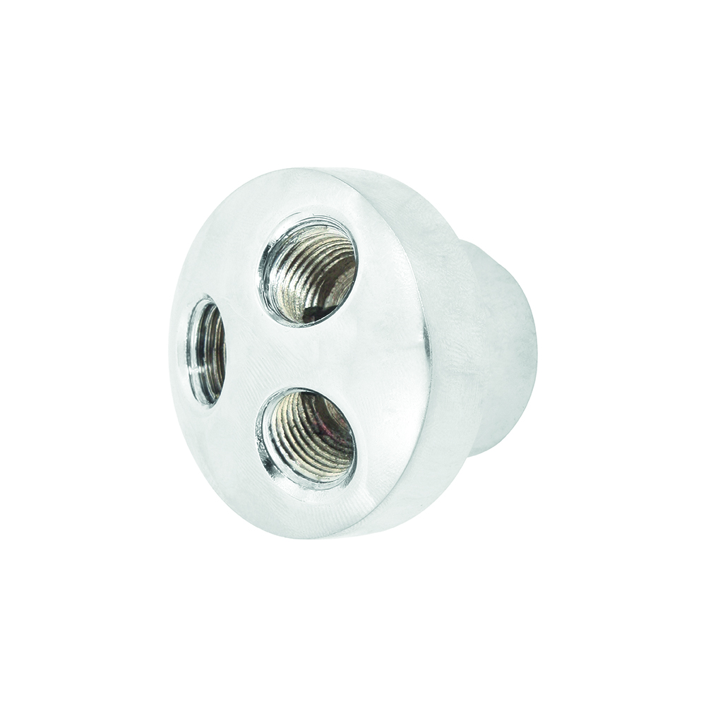 DISTRIBUIDOR AIRE 1/4 NPT ALUM 3 SALIDAS