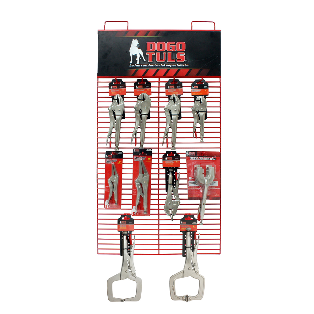 EXHIBIDOR PARRILLA PINZAS PRESION 24 PZA