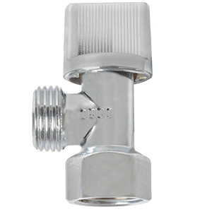 LLAVE CONTROL 90° 1/2X1/2 LAVABO CROMADA