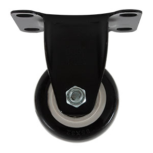 RODAJA PVC NEGRO FIJA 2 1/2"