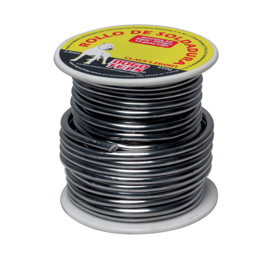 SOLDADURA MACIZA 50/50 ROLLO 3MM 450GR