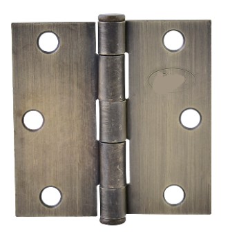 BISAGRA CUADRADA PREMIUM3 1/2&quot;X2&quot; ACERO LATON ANTIGUO