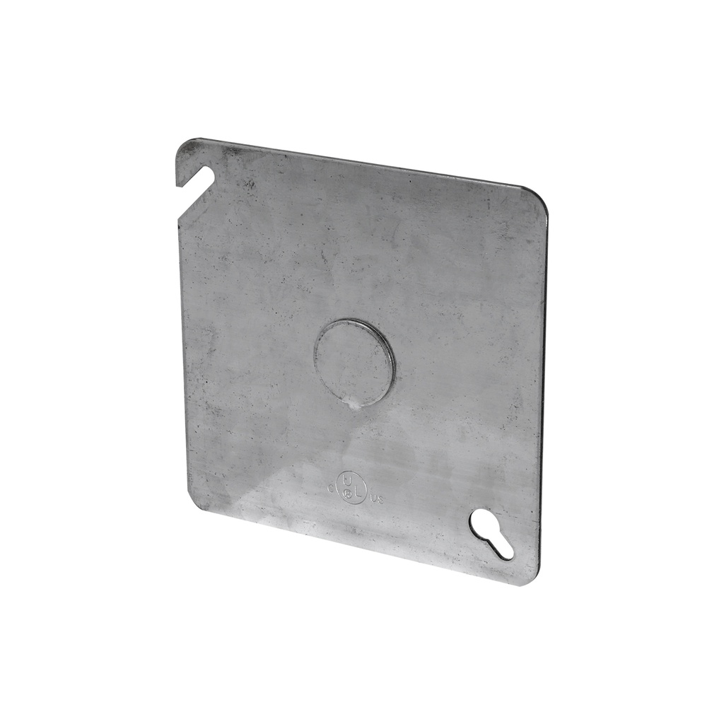 TAPA CAJA CUADRADA 4" ENTRADA 1/2"