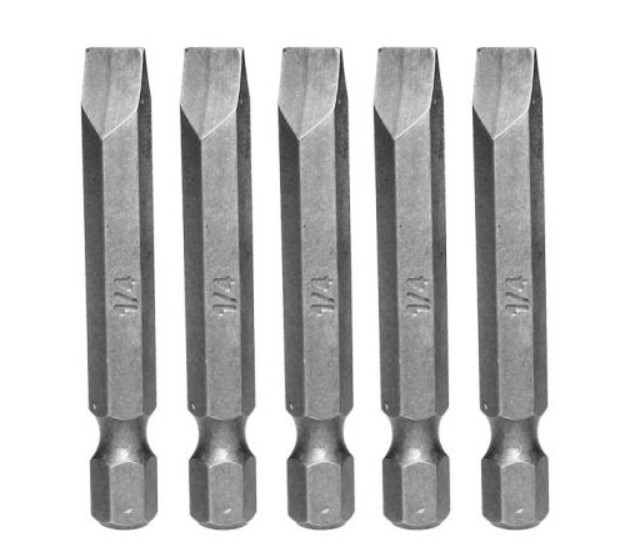 PUNTAS DESARMADOR 1/4" X 2" 5PIEZAS