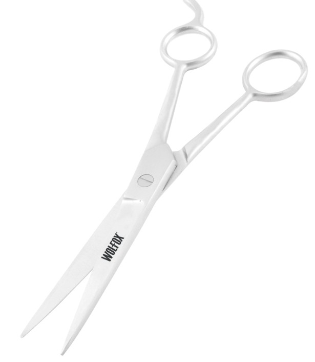 TIJERA PARA PELUQUERO CON GANCHO 5" PULIDA