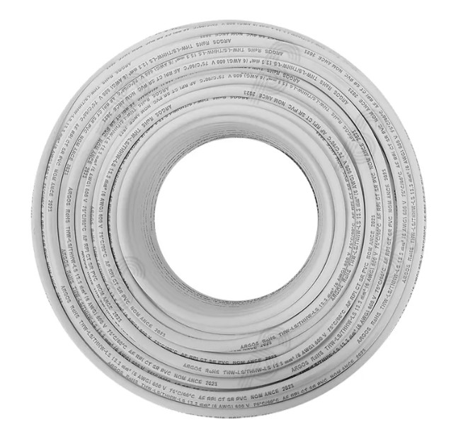 CABLE DE 100 MTSRoHS THW-LS/THHW-LS 6 BLANCO