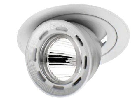 CARCASA CIRCULAR DE EMPOTRAR FIJO MR16 BLANCO
