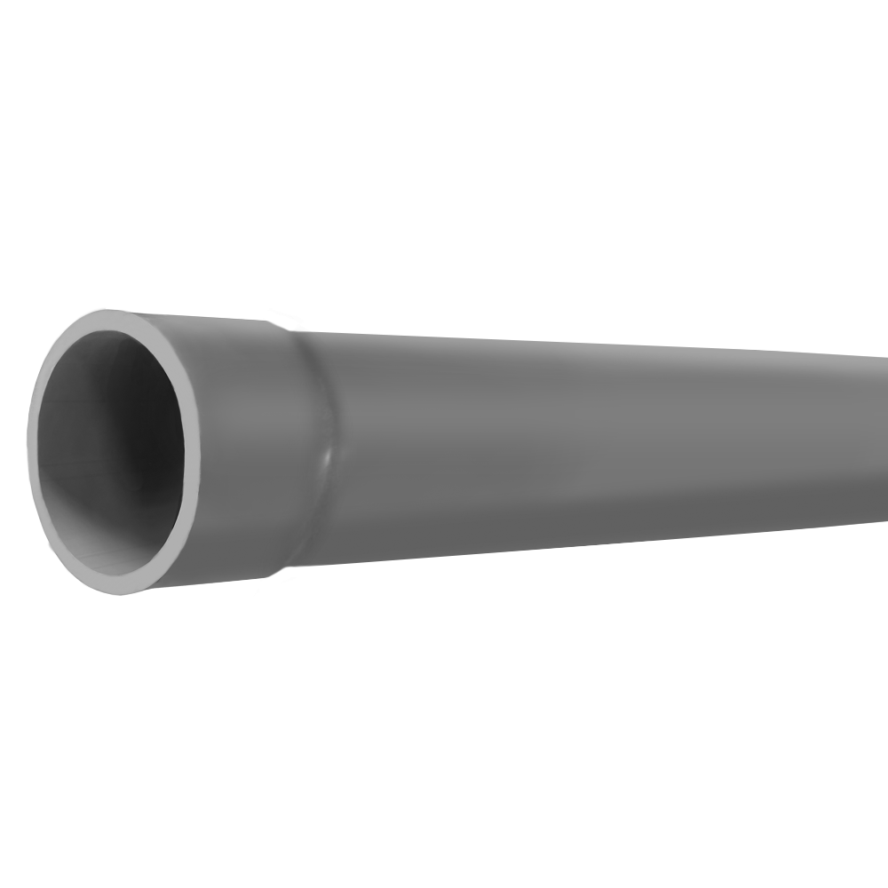 TUBERIA DE PVC CEDULA 40 38mm 1 1/2" GRIS UL