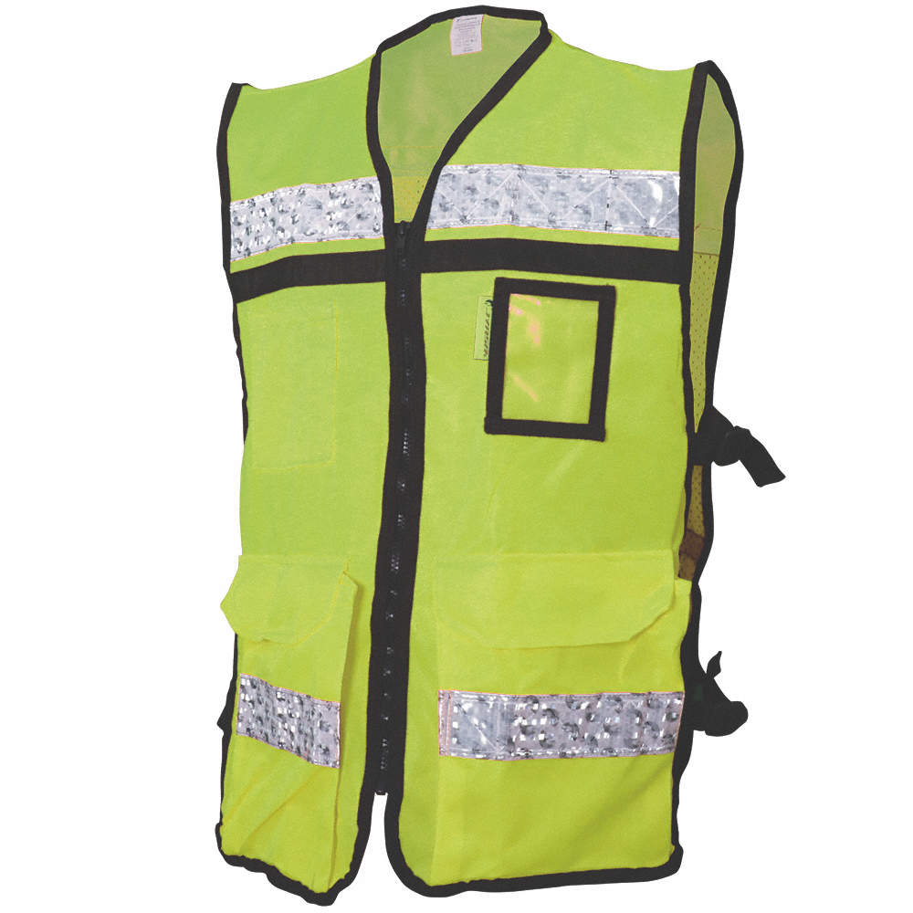 CHALECO BRIGADISTA HIBRIDO ECOFRIENDLY TIPO JERSEY AMARILLO TALLA MD