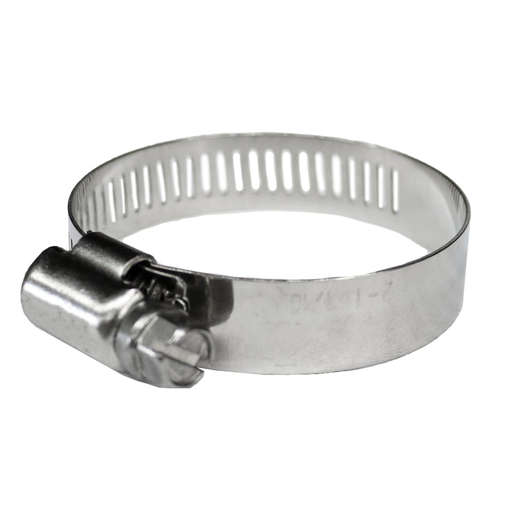 ABRAZADERA SINFÍN D/ACERO INOXIDABLE #24 27-51MM X 13MM (Precio x pieza - Empaque c/10 pzas)