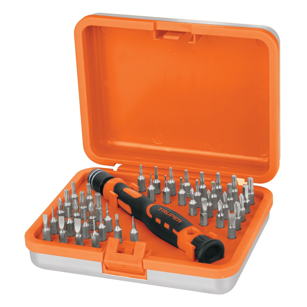 Desarmador de precision con 42 puntas intercambiables