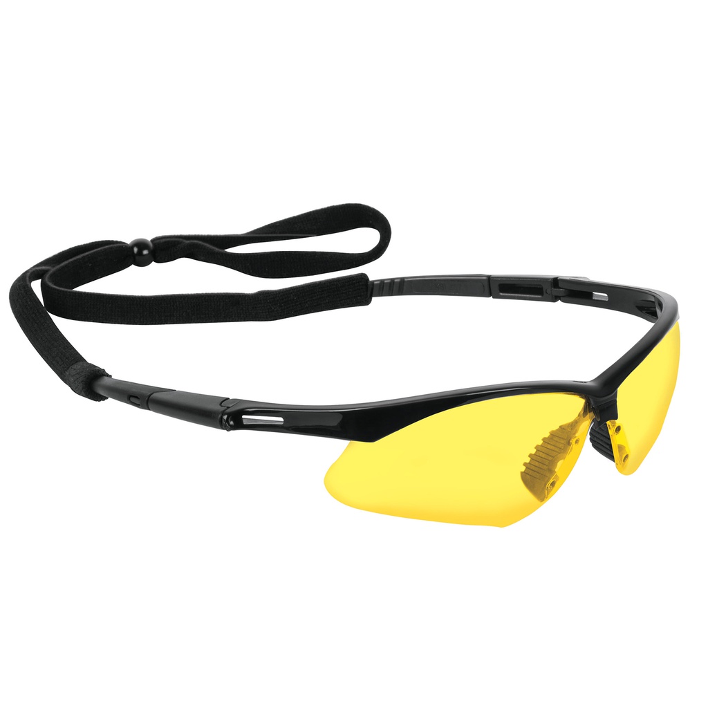 Lentes seguridad ambar antiempaño c/cordon ajustable, Sport