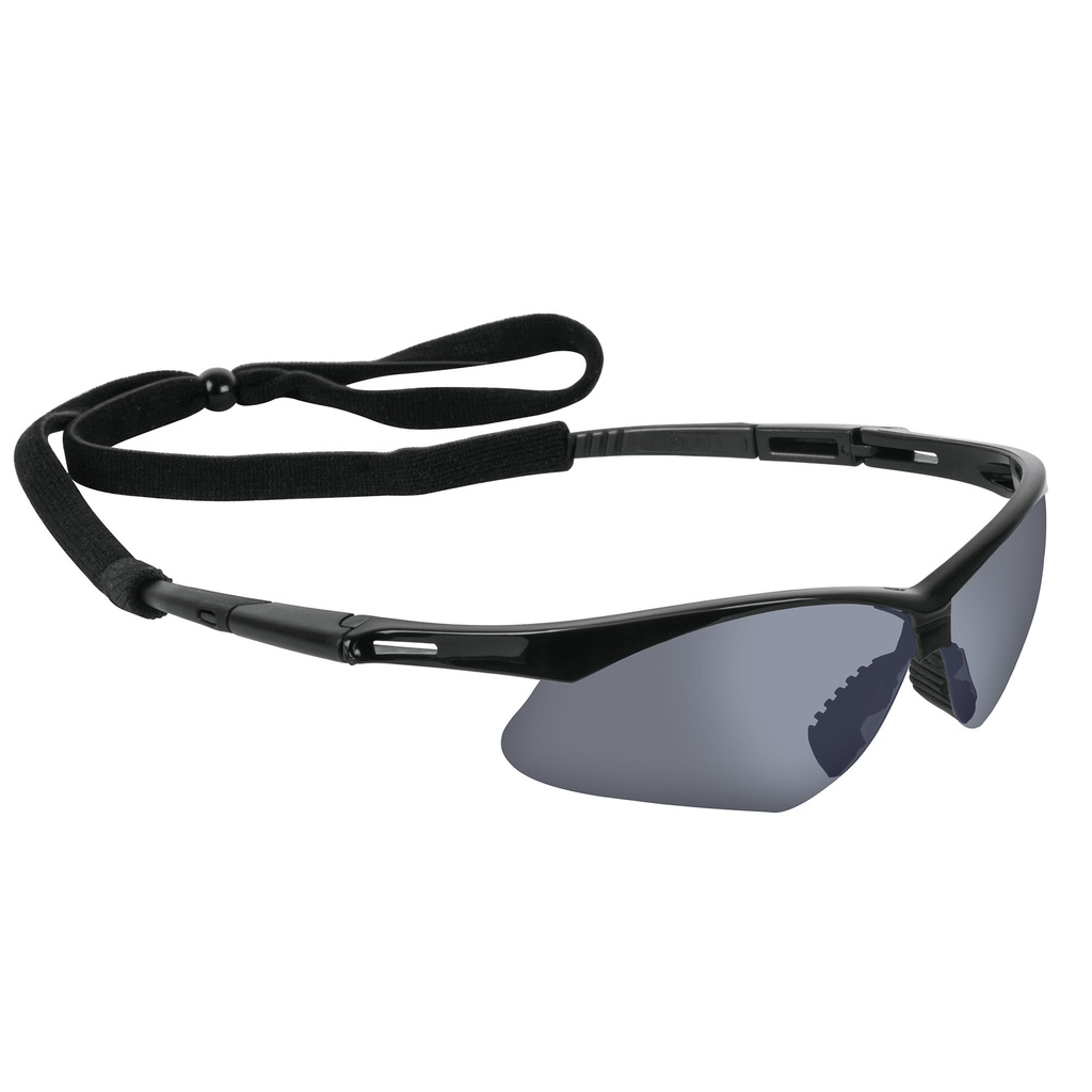 Lentes seguridad espejo plata c/cordon ajustable, Sport