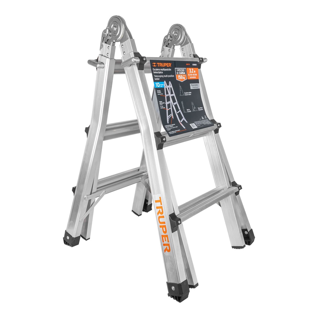 Multiescalera telescopica,3.2 m,capacidad de carga 150 kg