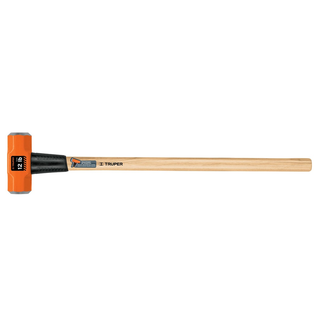 Marro octagonal 12 lb, mango de madera 36', Truper