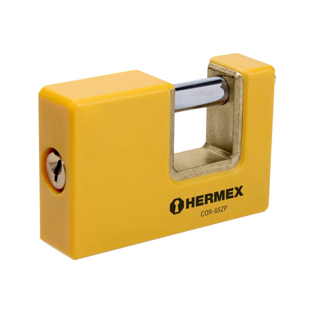 Candado antipalanca 65 mm cuerpo metalico, Hermex Basic