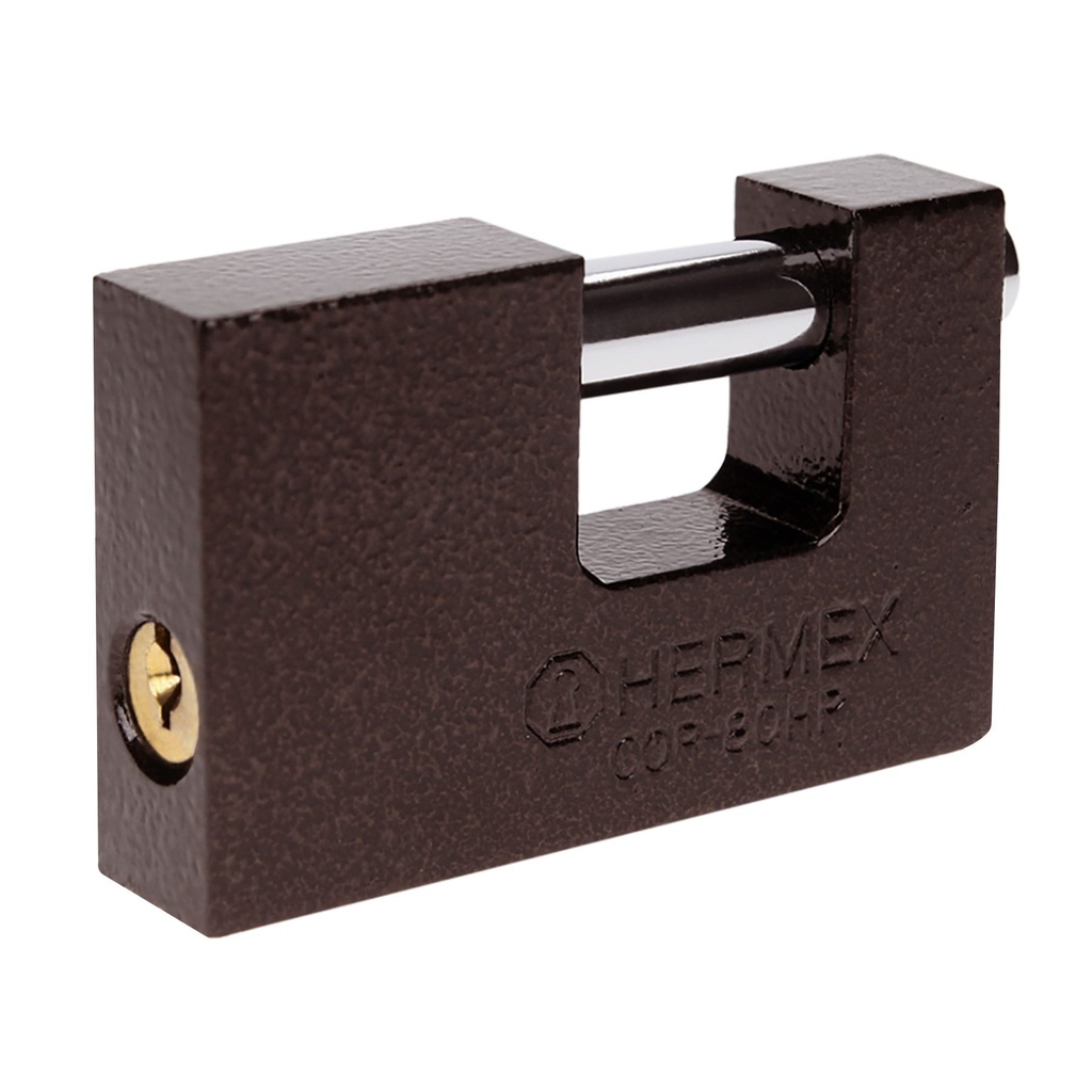 Candado antipalanca 80 mm cuerpo de hierro, Hermex Basic