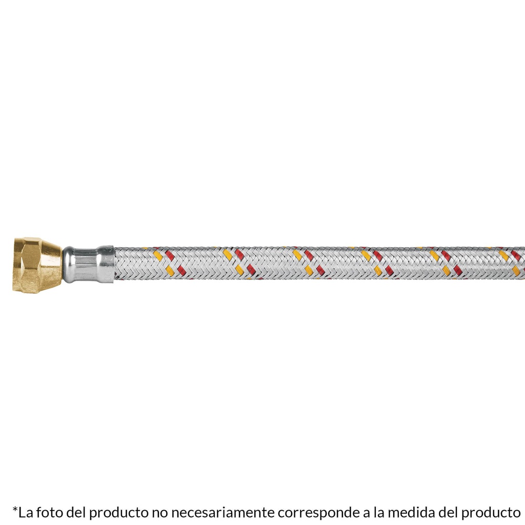 Manguera para gas, aluminio, 3/8' X 60 cm, Foset Basic