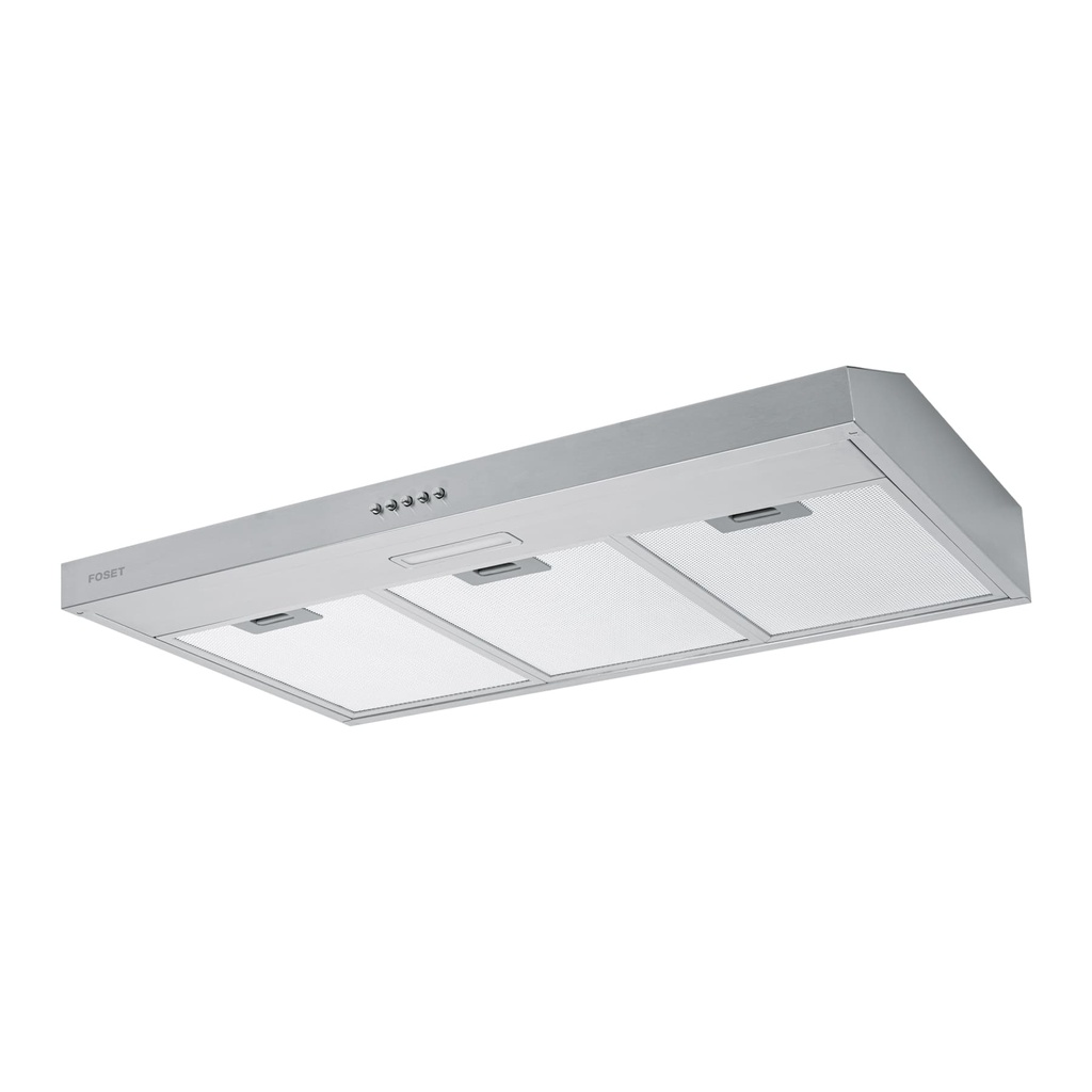 Campana extractora 80cm, empotrable, acero inoxidable, Foset