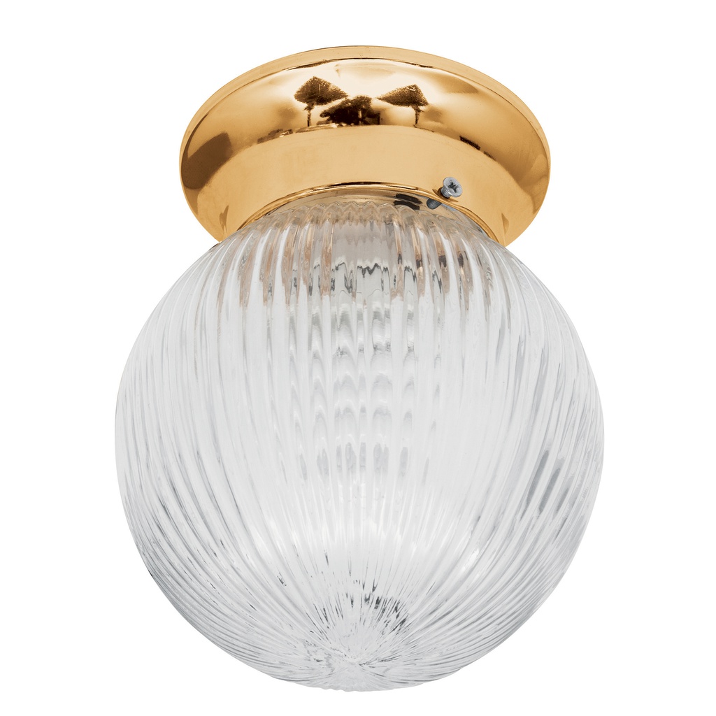 Luminario decorativo 19x16 cm pantalla cristal, sin lampara