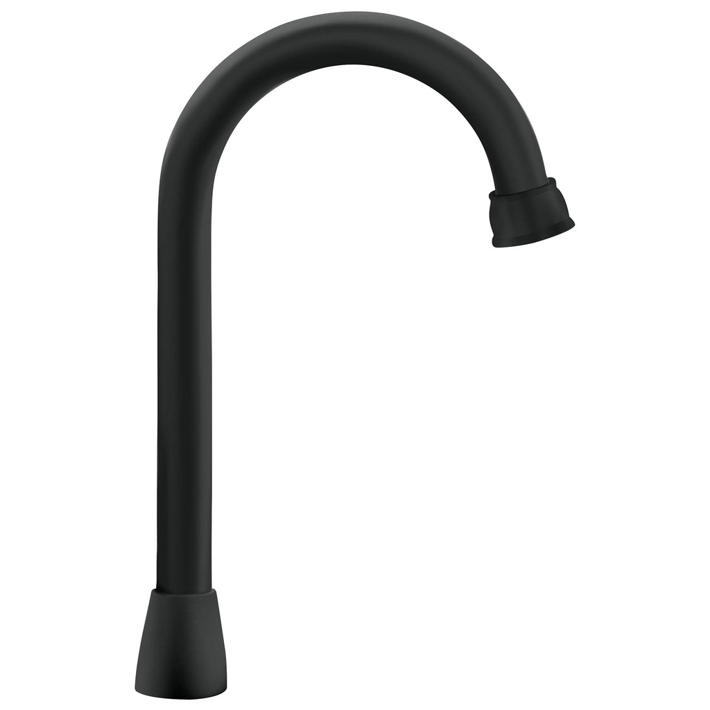 Cuello tipo bar para mezcladora de lavabo, negro mate, Aqua