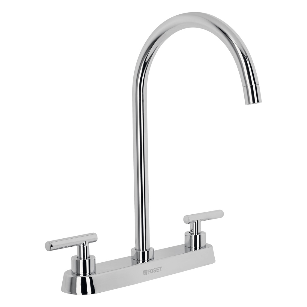 Mezcladora para fregadero, manerales palanca, cromo, Tubig