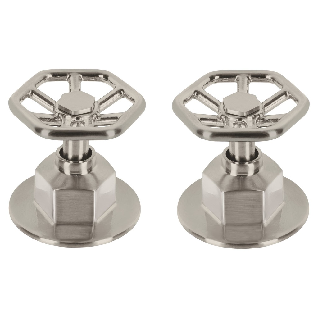 Juego de 2 manerales para regadera, volante, satin, Tubig