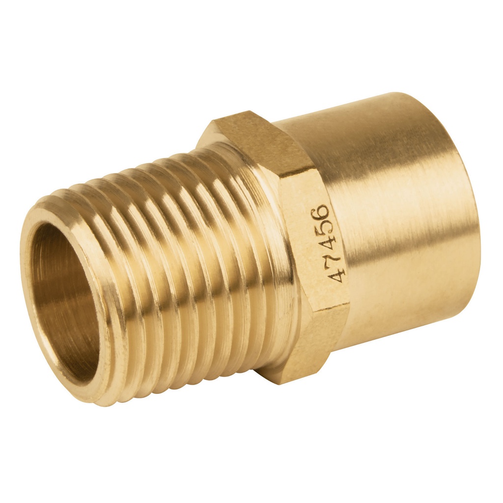Conector NPT soldable de laton, 1/2' X 3/8', Foset