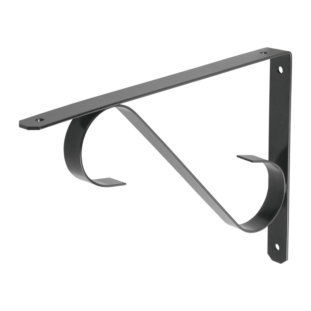 Mensula reforzada negra diseño colonial 11 x 8', Fiero